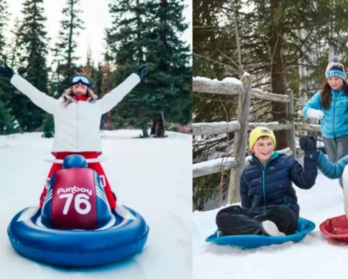 Inflatable Snow Tubes And Sleds