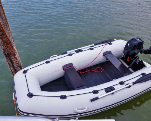 Heavy Duty Inflatable Boat With Motor 